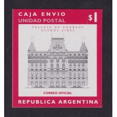 ARGENTINA SERVICIO SELLO PARA CAJAS ENVIO GJ 9A ESTAMPILLA NUEVA MINT VARIEDAD SIN TROQUELAR U$ 40